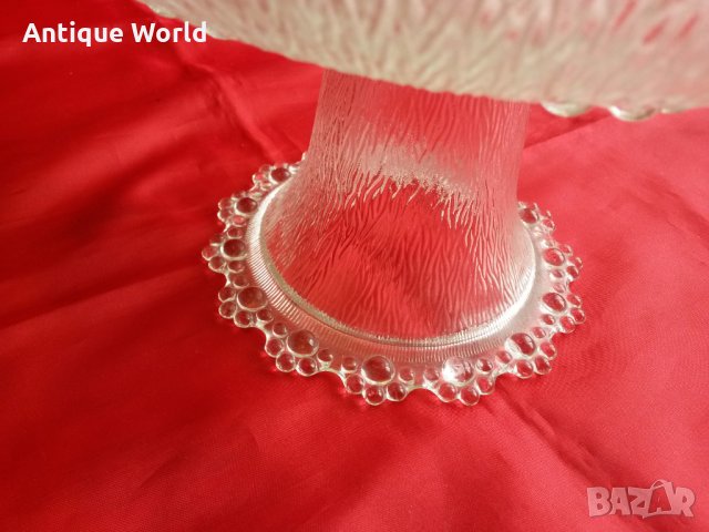 Огромна Шведска Купа ,Фрктиера Кристално Стъкло, снимка 4 - Антикварни и старинни предмети - 25220324