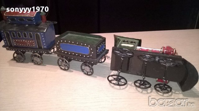 Влакче-композиция с вагони-50/18/9см-внос швеицария, снимка 10 - Антикварни и старинни предмети - 15003187