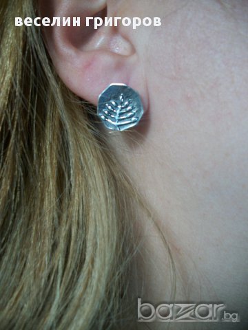 сребърни обеци, снимка 5 - Обеци - 16240299