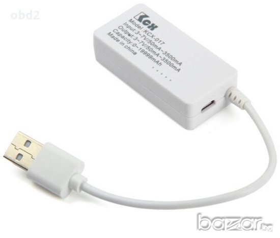 USB волтметър, амперметър, тестер за капацитет на батерии, снимка 4 - Друга електроника - 13036076