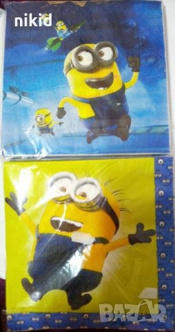 различни модели Minions Миньоните 10 парти салфетки за рожден ден