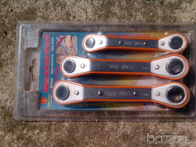  Ключове гаечни-звездогаечни комплекти с тресчотка - 9 модела !!!, снимка 8 - Ключове - 7513550