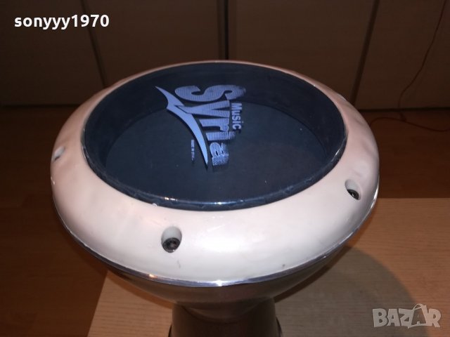 прекрасен пръскан цвят-метална тарамбука-внос сирия-40см, снимка 14 - Ударни инструменти - 21661201