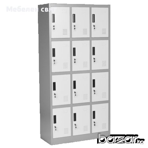 Метален шкаф за съхранение с 12 отделения  185/90/40см, снимка 2 - Гардероби - 16371819