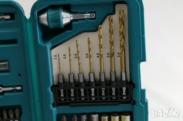 Makita свредла, битове, накрайници 48 ч. пробиване, навиване, Германия, снимка 4 - Куфари с инструменти - 24690072