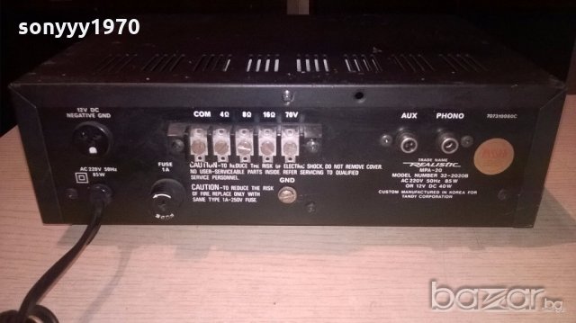 realistic mpa-20 solid state pa amplifier-внос швеицария, снимка 18 - Ресийвъри, усилватели, смесителни пултове - 19129150