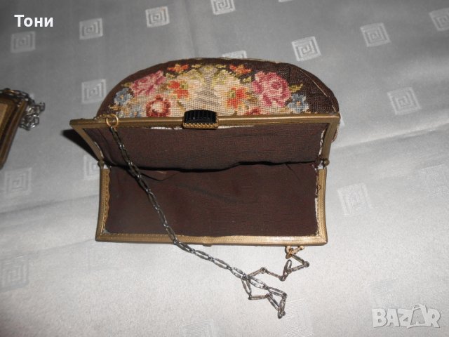 Колекционерска дамска чанта с черен камък 190- 1920 г, снимка 6 - Антикварни и старинни предмети - 23111937