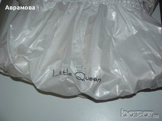 Топло Little Queen бяло яке – 116 ръст, снимка 15 - Детски якета и елеци - 19825160