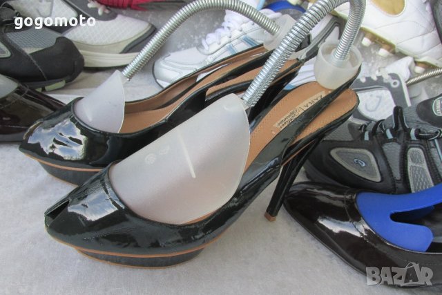 дамски тъмно (маслено) зелени обувки 38-39 платформа  ZARA® original ,GOGOMOTO.BAZAR.BG®, PLATFORM H, снимка 10 - Сандали - 21822992