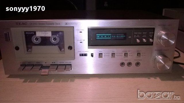 Teac cx-270 cassette deck-made in japan-нов внос швеицария, снимка 2 - Ресийвъри, усилватели, смесителни пултове - 13480854
