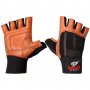 Фитнес ръкавици с накитници естествена кожа модел Brown, снимка 1 - Спортна екипировка - 22239094