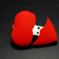 Флашка 32 гб червено сърце , флаш памет Свети Валентин, снимка 4 - USB Flash памети - 19424054
