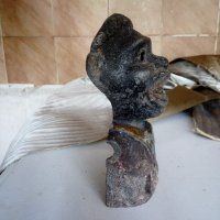 стара метална декорация-африканец, снимка 4 - Антикварни и старинни предмети - 21634960