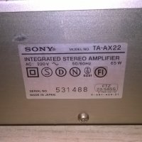 &sony ta-ax22 stereo amplifier-made in japan, снимка 12 - Ресийвъри, усилватели, смесителни пултове - 22348220