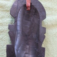 Африканска маска от абанос -по-голяма, снимка 5 - Колекции - 20636686