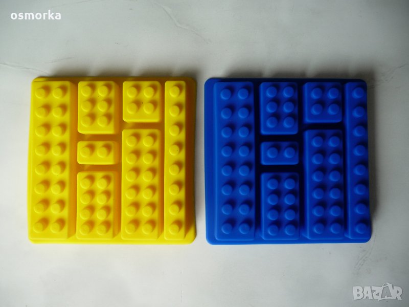 Силиконови форми кейк кекс молд във форма блокчета Лего Lego блокче конструктор, снимка 1
