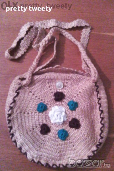 Плетена дамска чантичка, снимка 1