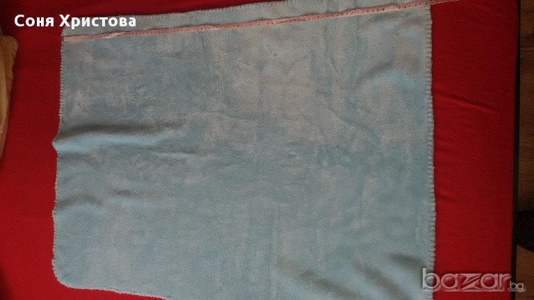 бебешко одеяло синьо плюш, снимка 1