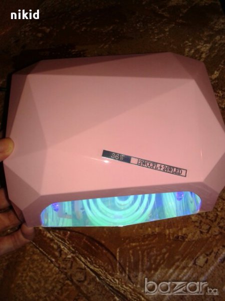 36W комбинирана UV & LED лампа диамант с троен таймер  за нокти маникюр , снимка 1