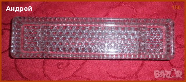 Съклена (тип  кристал) поставка за прибори за хранене,най-вече азиатски клечки, снимка 3 - Прибори за хранене, готвене и сервиране - 23410523