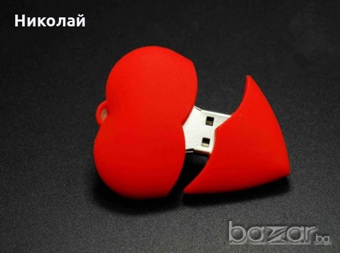 Флашка 32 гб червено сърце , флаш памет Свети Валентин, снимка 4 - USB Flash памети - 19424054