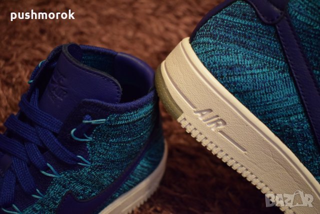 Nike Air Force 1 Flyknit Blue Lagoon, снимка 3 - Маратонки - 24717009