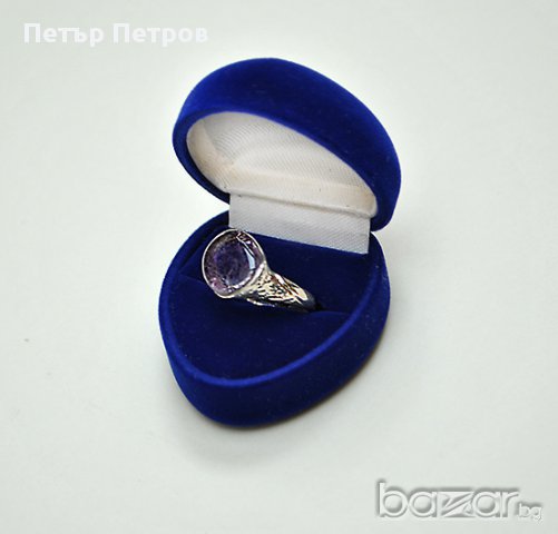 Уникален пръстен от сребро 925 с естествен камък - ахат, снимка 10 - Пръстени - 8691321