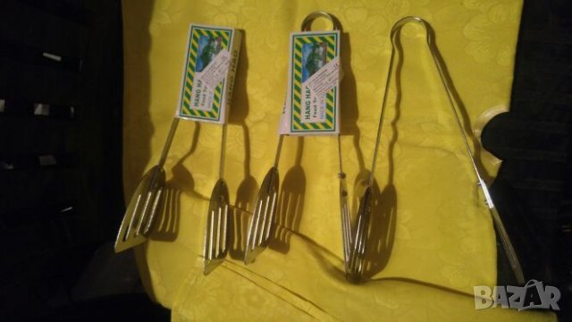 3бр щипки за скара, снимка 3 - Прибори за хранене, готвене и сервиране - 24250626