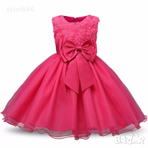  Детска рокля светеща, червена, бяла, розова, св. синя, тъмно синя, бледо розова, лилава ново., снимка 11 - Детски рокли и поли - 22353766