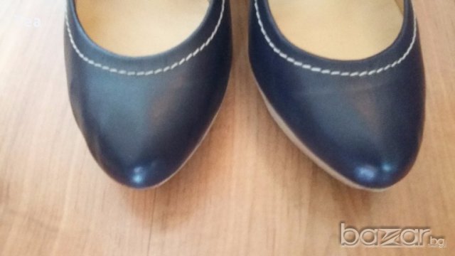 Сини обувки естествена кожа, снимка 9 - Дамски обувки на ток - 14140505