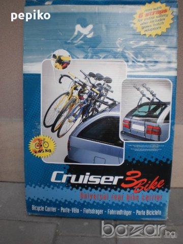 Продавам колела внос от Германия НОВ Италиански багажник CRUISER 3 BIKE за превоз на велосипеди