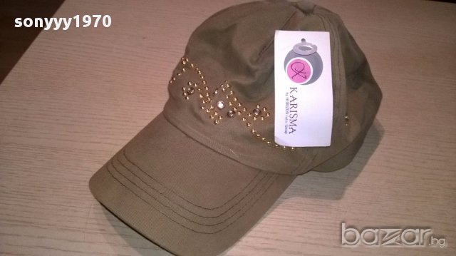 Karisma шапка-нова с камъни-внос швеицария, снимка 2 - Шапки - 14636210