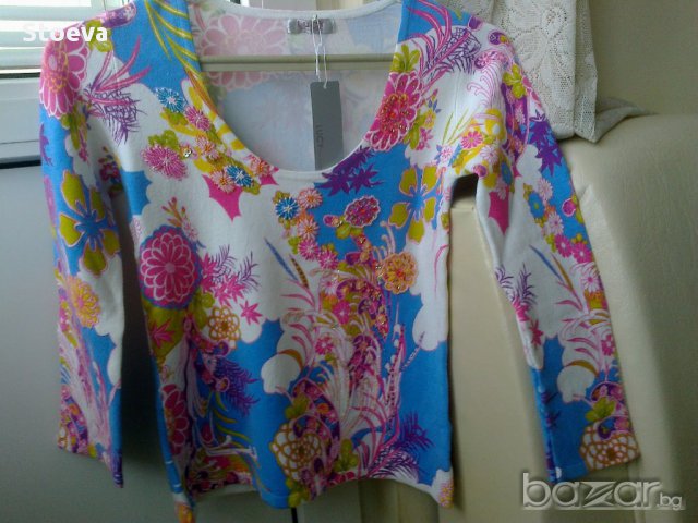 Дамска ефектна блуза , снимка 2 - Блузи с дълъг ръкав и пуловери - 11081205