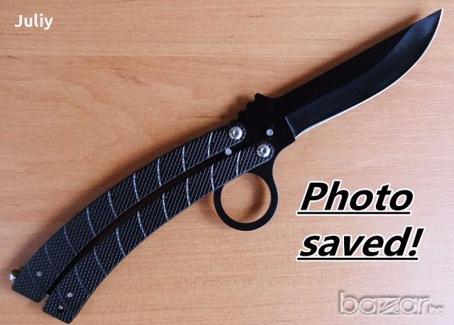 Сгъваем нож Columbia /пеперуда/, снимка 7 - Ножове - 19416953