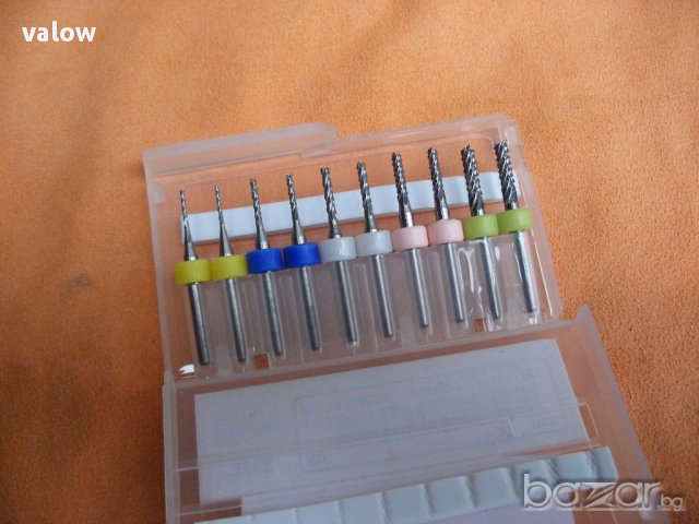 Фрезери цилиндрични Ф 1,0 - 3,0 мм твърдосплавни комплект за Дремел Dremel CNC, снимка 2 - Други инструменти - 10763491