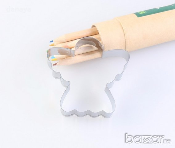 Форми за коледни сладки Ангел резци за курабии бисквити фондан 3 размера , снимка 11 - Чинии - 20116394