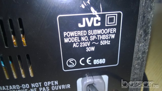 jvc sp-thbs7w-220v/30w-powered subwoofer-внос швеицария, снимка 14 - Тонколони - 8212176