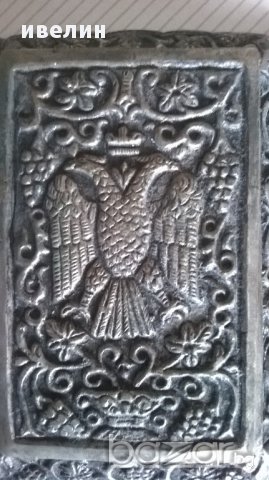 стар посребрен обков за бележник, снимка 2 - Антикварни и старинни предмети - 17927802