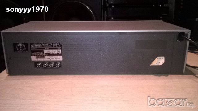Hitachi d-e11 deck made in japan-внос швеицария, снимка 9 - Ресийвъри, усилватели, смесителни пултове - 15420580