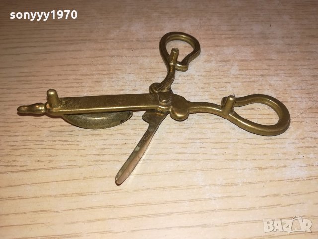 ретро колекция-мед/месинг-внос швеицария 14х6см, снимка 11 - Колекции - 21513884