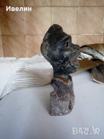 стара метална декорация-африканец, снимка 4 - Антикварни и старинни предмети - 21634960