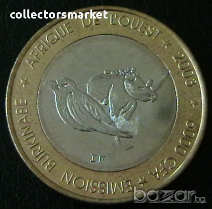 6000 франка 2003, Буркина Фасо, снимка 1 - Нумизматика и бонистика - 16430224