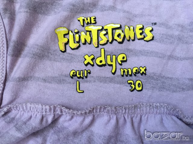 Дамски потник PULL&ВEAR oригинален, The Flintstones, размер L slim fit, снимка 2 - Потници - 11117764