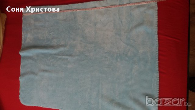 бебешко одеяло синьо плюш, снимка 1 - Спално бельо и завивки - 14038021