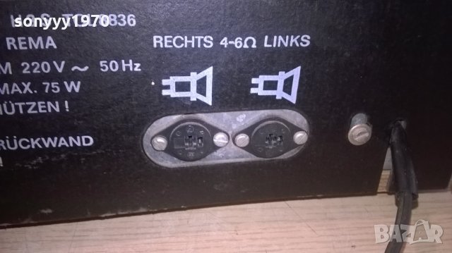 rema andante 744-stereo receiver-ретро-внос швеицария, снимка 18 - Ресийвъри, усилватели, смесителни пултове - 22768918