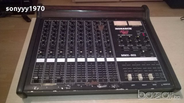 monarch stage line pro mixing console-mmx-802-внос швеицария, снимка 3 - Ресийвъри, усилватели, смесителни пултове - 18915373