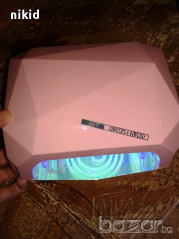 36W комбинирана UV & LED лампа диамант с троен таймер  за нокти маникюр 