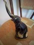 Статуетка на слон изработена от биволски рог, снимка 2