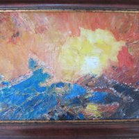 Автентична картина "Буря, море", снимка 4 - Картини - 24708997