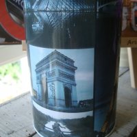 " Айфеловата кула " - цилиндрична касичка от метал , снимка 2 - Подаръци за рожден ден - 21004481